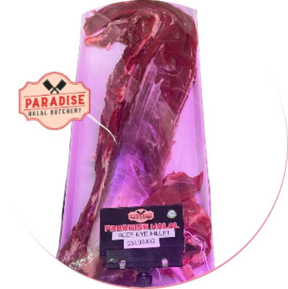 Halal BEEF EYE FILLET freshly cut in Auckland